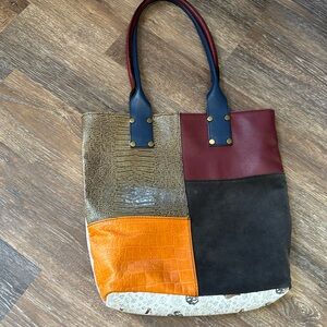 E by Ebarrito Leather ladies tote bag